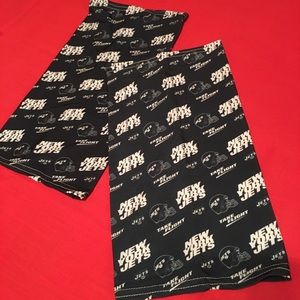 Lot of 2 New York Jets Face Mouth Scarf Masks!